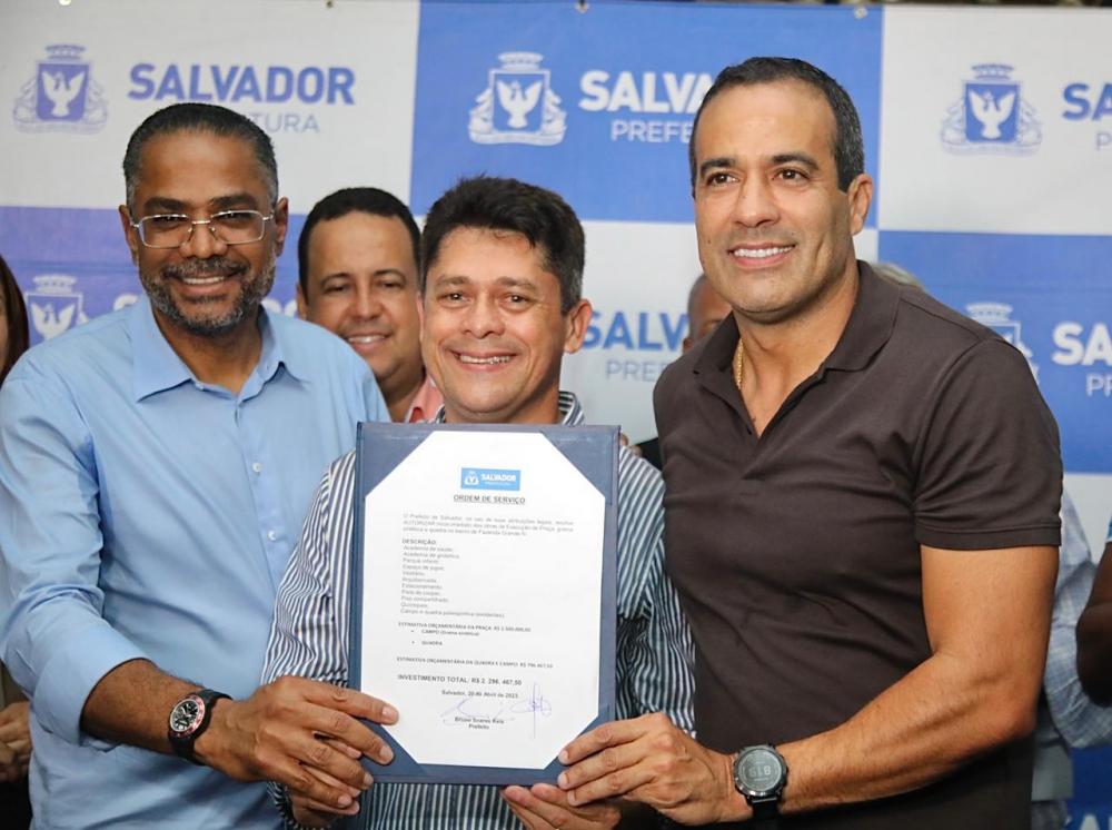 Prefeitura autoriza construção de área esportiva e de lazer em Fazenda Grande 4