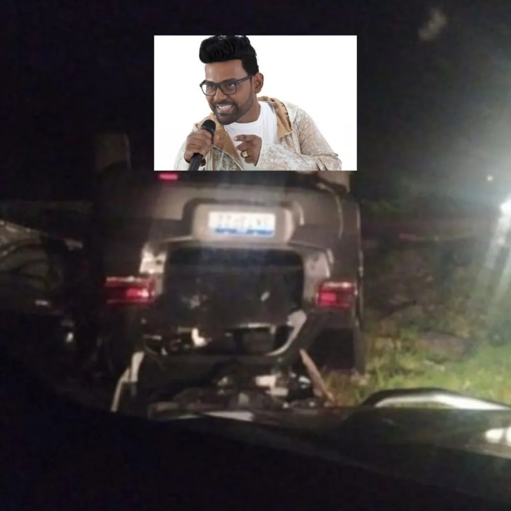 Imagens do veiculo envolvido no acidente com equipe do cantor Pablo do Arrocha / Reprodução PRF