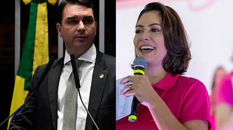 A prisão de Jair Bolsonaro impulsionou a visibilidade de Michelle e Flávio, mudando o cenário político atual. / Foto: Jefferson Rudy/Agência Senado e ascom/PL