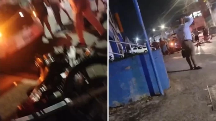 PERSEGUIÇÃO EM PARIPE: Carro atinge motociclista de aplicativo e passageira