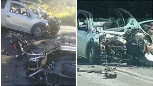 Acidente gravíssimo deixa 4 mortos em Vera Cruz e corpos ficam mutilados.