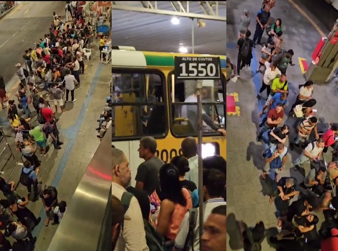 Estação Pirajá lotada após Bruno Reis fazer mudança no transporte público, população de Salvador se sente prejudicada e manda recado para o prefeito