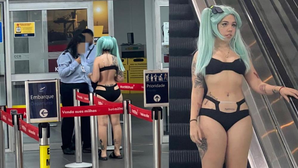 Musa da Privacy, Kine-Chan, Barrada em Aeroporto por Vestimenta de Cosplay