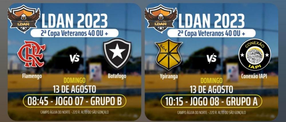 É neste Domingo (13), LDAN 2023, 2ª Copa Veteranos 40 ou +