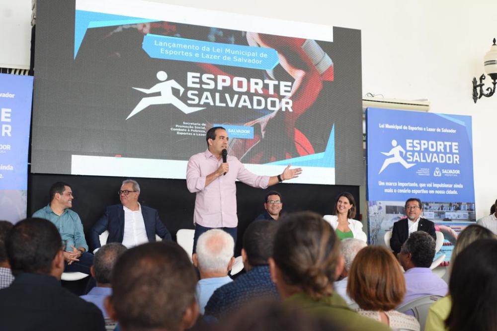 Bruno Reis: Salvador terá Bolsa Atleta de até R$ 2 mil e parceria com o Bahia para gestão de 11 campos em áreas carentes
