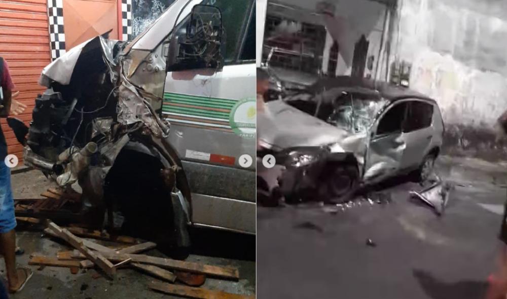Motorista de Van atinge carros, atropela pessoas em um bar, enforca condutor do Samu e tenta fugir na ambulância no Rio Sena