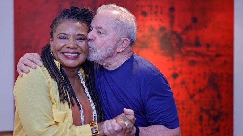 Margareth Menezes e o presidente eleito Lula / Crédito: Ricardo Stuckert