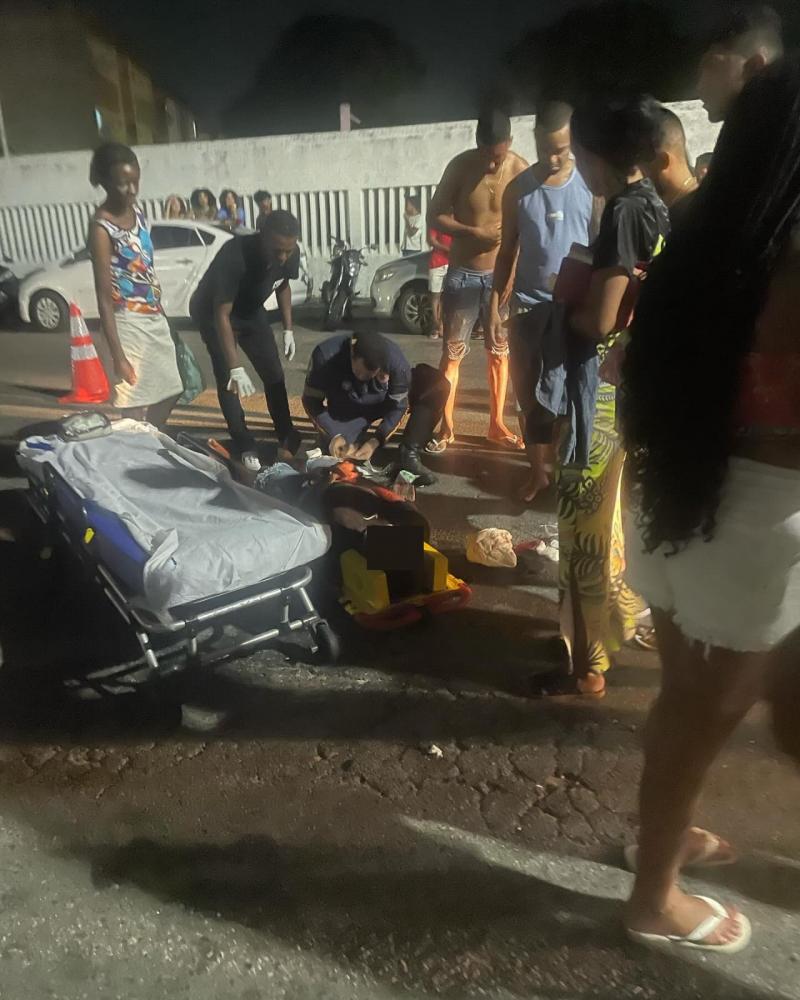 Acidente Grave no bairro do Cabula 6, dois motoqueiros bateram de frente.