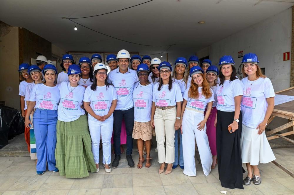 Na véspera do Dia da Mulher, Bruno Reis vistoria obras do Hospital Maternidade e da Criança na Federação