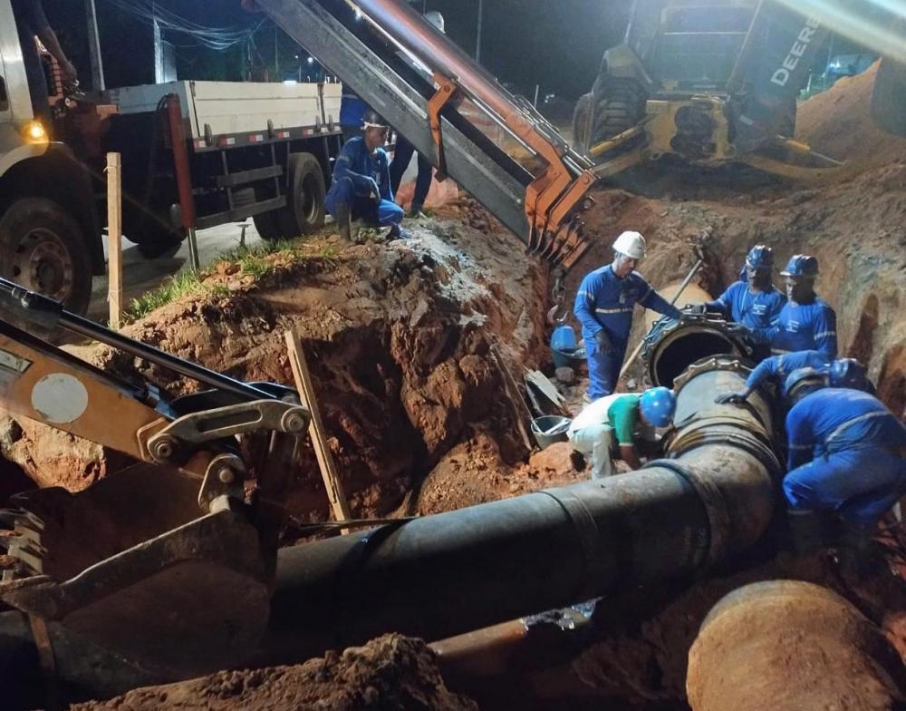 Remanejamento de rede de água para obra do BRT suspende abastecimento em dois bairros de Salvador na quarta-feira (20)