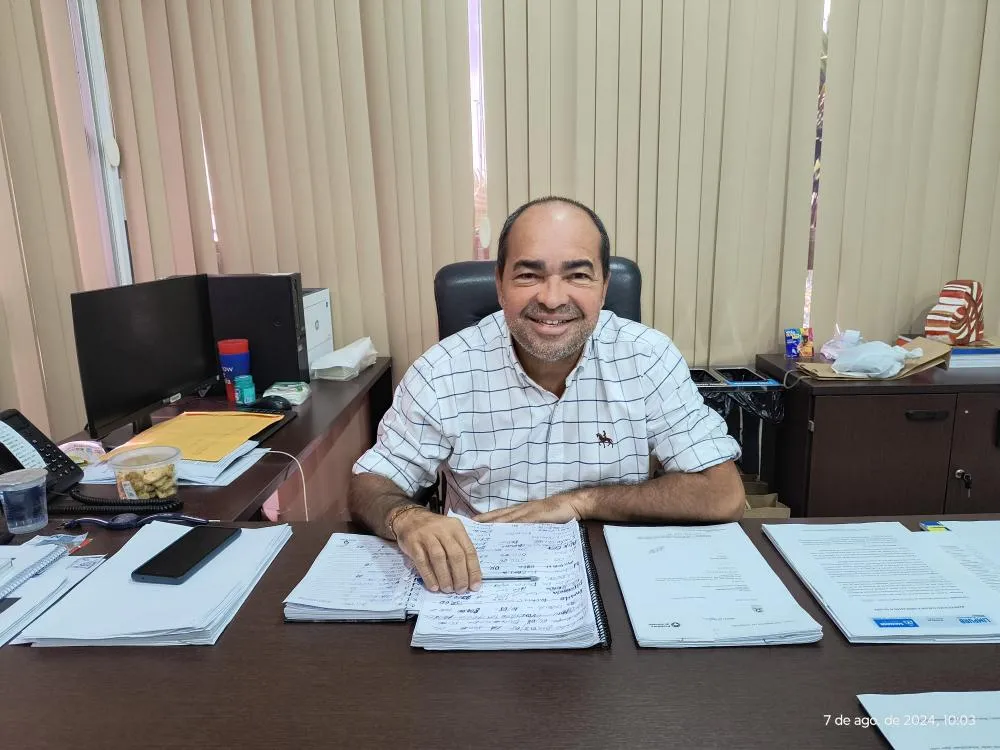 Foto do Presidente da Limpurb Cacau da Bahia, Autoria de Claudio Leite / Galego Notícias 