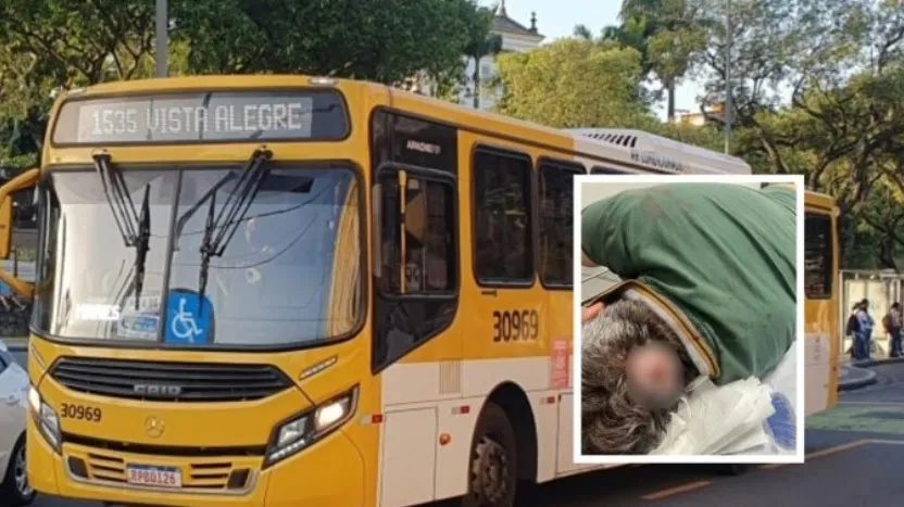 Passageiro é arrastado por ônibus e motorista não presta socorro 