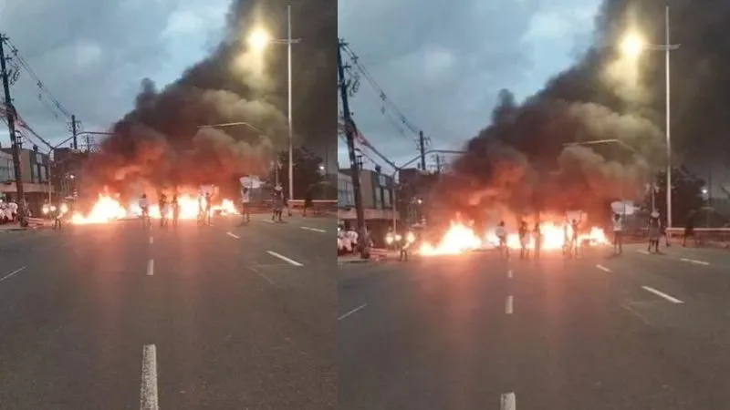 Protesto na Av Paralela 