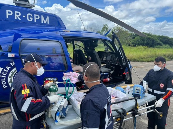 Bebê com crise respiratória é levado para UTI com ajuda do Graer