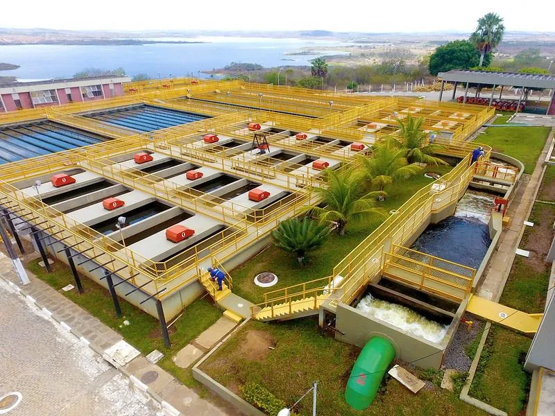 Foto: Estação de tratamento de água, no município de Conceição da FeiraBA. Foto Acervo Embasa