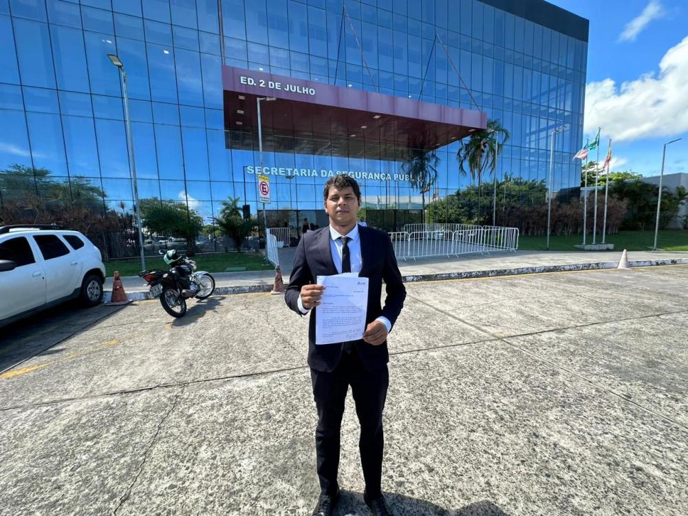 Após cenas de terrorismo em escolas, Diego Castro pede à SSP-BA que reforce policiamento em unidades de ensino